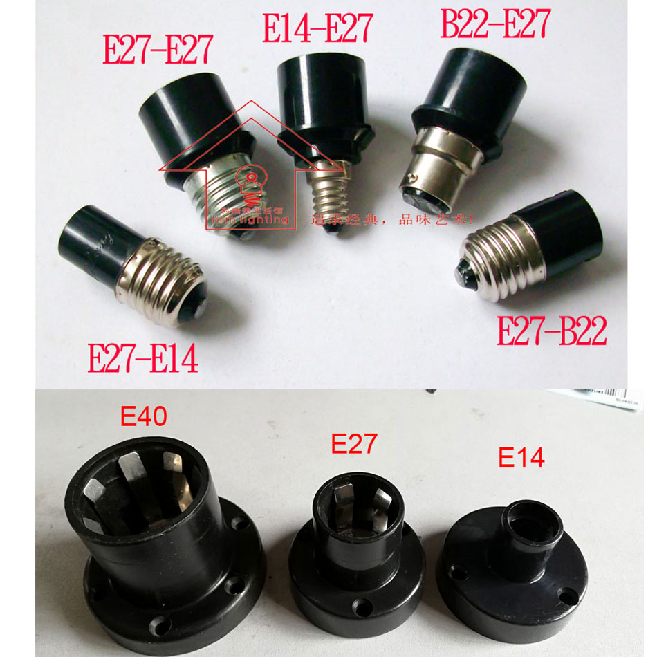 5 개/몫 E14  E27, B22  E27 페놀 램프 홀더 램프 홀더 변환기 조명 액세서리